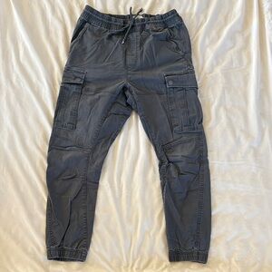 H&M Charcoal Cargo Pants for Men